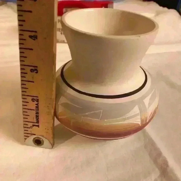 VTG Signed Native American Pottery Silas NAVAJO Va - Picture 6 of 8